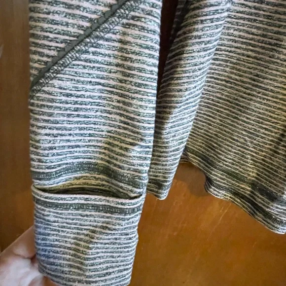 Lululemon Athletica Orange and Gray Fitted Long Sleeve Hoodie - Picture 7 of 8